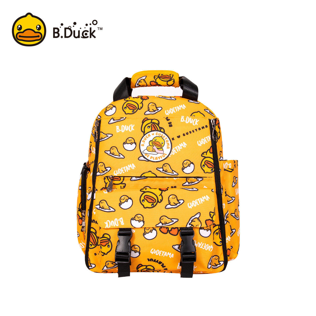 b . duck小黄鸭蛋妈咪包背包 semk妈咪包/袋