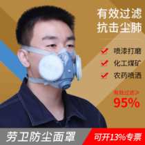 Laowei 301-9A dust mask double sheet filter cotton dust mask mask industrial anti-dust particulate matter polished