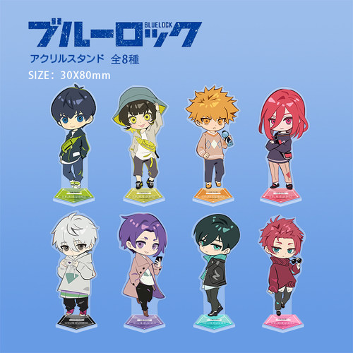 蓝色监狱蓝锁周边洁世一凪诚士郎千切豹马动漫挂件钥匙扣立牌徽章 - 图0