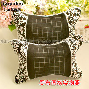 千朵 绣线十字绣套件 汽车车枕头枕 颈枕骨头枕 汽车情侣