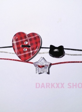 自制甜酷女团风短链项链