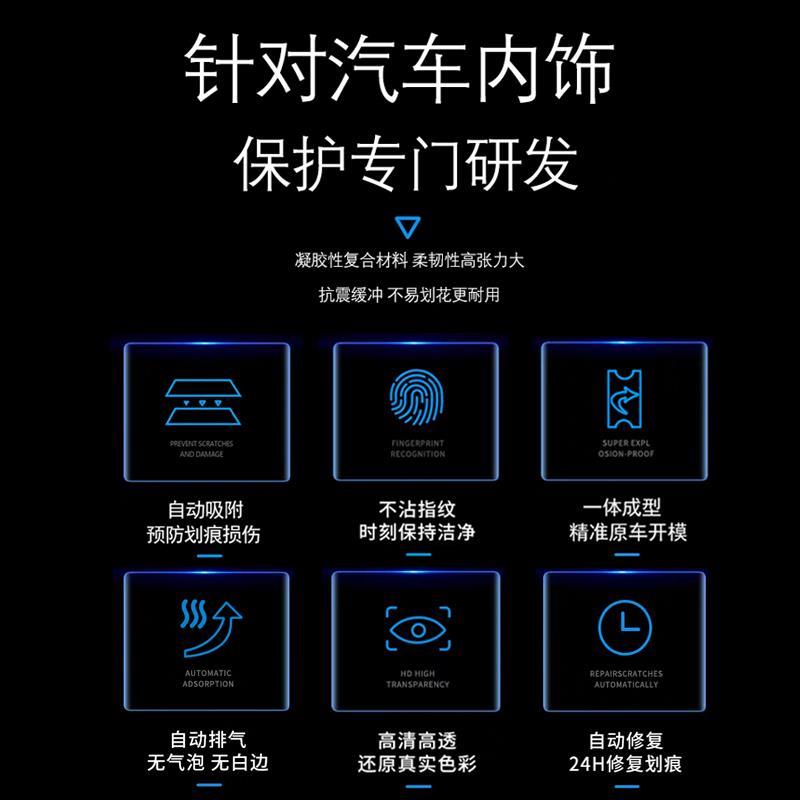 25款吉利银河星舰7/L6emi内饰膜仪表导航屏幕钢化膜中控贴膜改装 - 图1