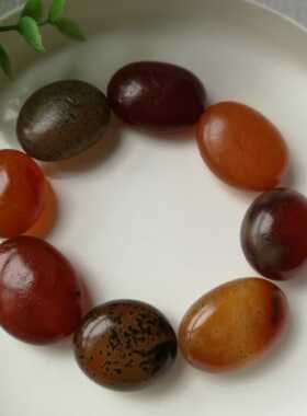 马达加斯加玛瑙原石手链 纯天然随形原石手链 随机发货 原汁原味