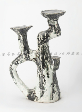 侘寂风复古陶瓷花瓶花器软装样板间客厅玄关书房艺术个性装饰摆件