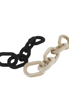 现代简约ins侘寂风木质拱形门U型环家居装饰客厅电视柜玄关桌摆件