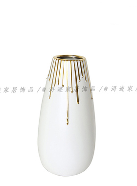 现代样板间售楼处家居客厅电视柜玄关陶瓷花瓶果盘装饰摆件工艺品