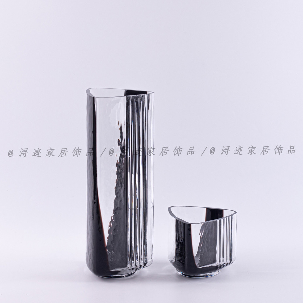 现代轻奢样板间售楼处客厅餐桌台面玻璃花器装饰花瓶插花软装摆件,淘宝优惠券,粉丝福利购,淘宝优惠卷