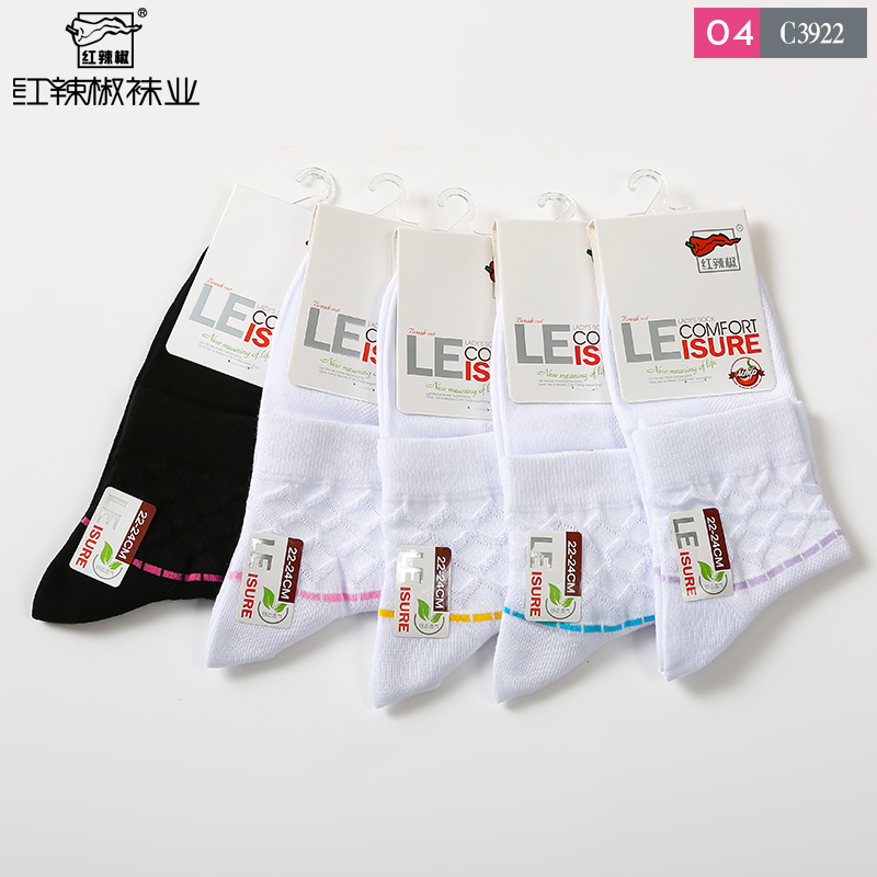 chilli中筒休闲薄棉袜 红辣椒耐特短袜/打底袜/丝袜/美腿袜