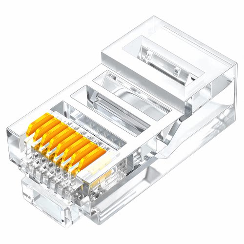 山泽超五类镀金水晶头 RJ45/8P8C网线接头100个3U AP-S30/S50/S55 - 图3