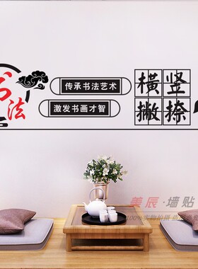 练字培训班传承中华文化书写墙贴