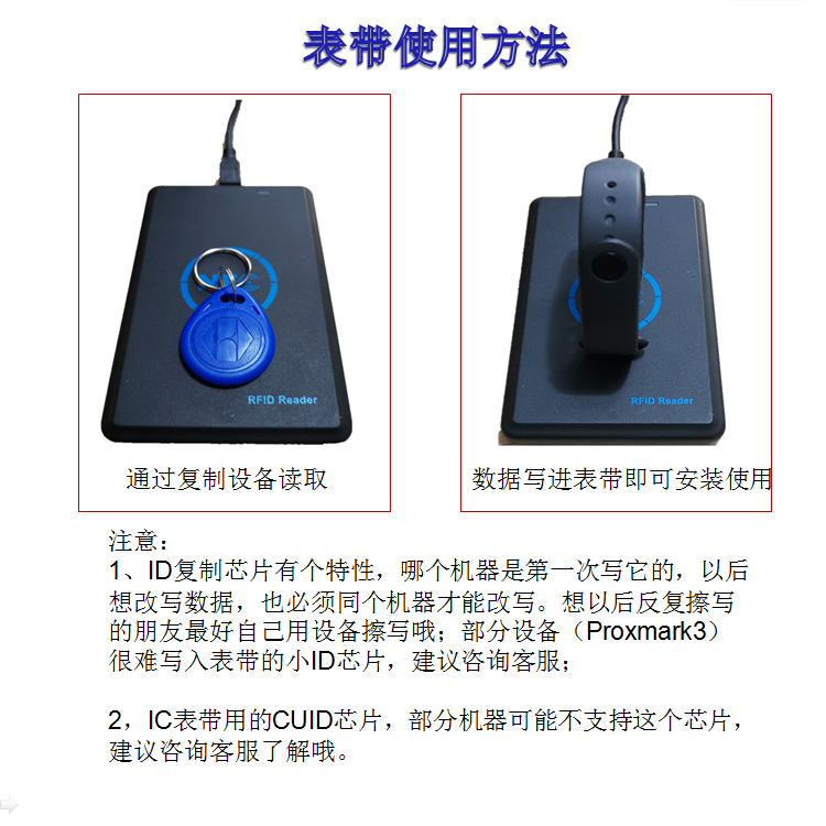 小米手环4/5/6/7 pro腕带NFC模拟加密卡门卡IC电梯ID支持复制表带-图1