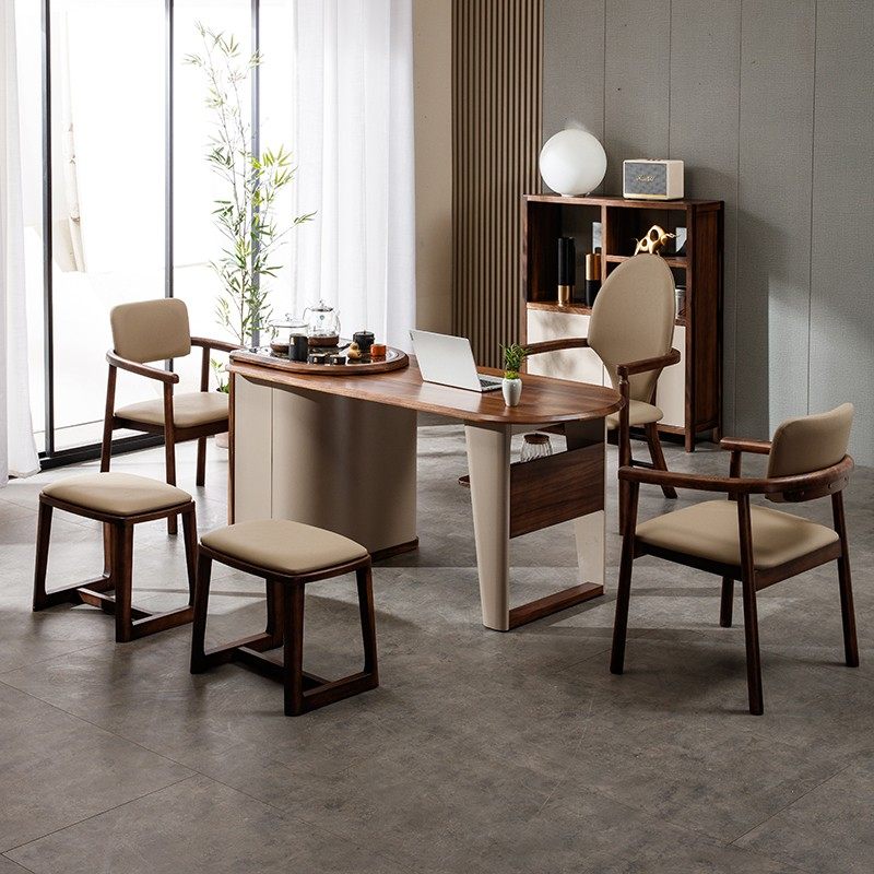 茶桌椅组合实木多功能书桌轻奢家用阳台茶餐桌一体简约现代泡茶台,淘宝优惠券,粉丝福利购,淘宝优惠卷