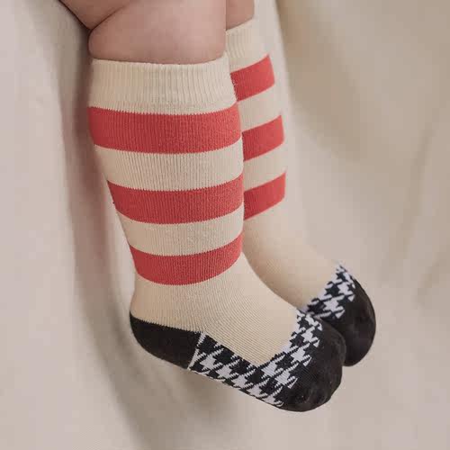 W352韩国进口KIDS CLARA男女宝宝休闲中筒袜 婴幼儿童春秋棉袜子 - 图1