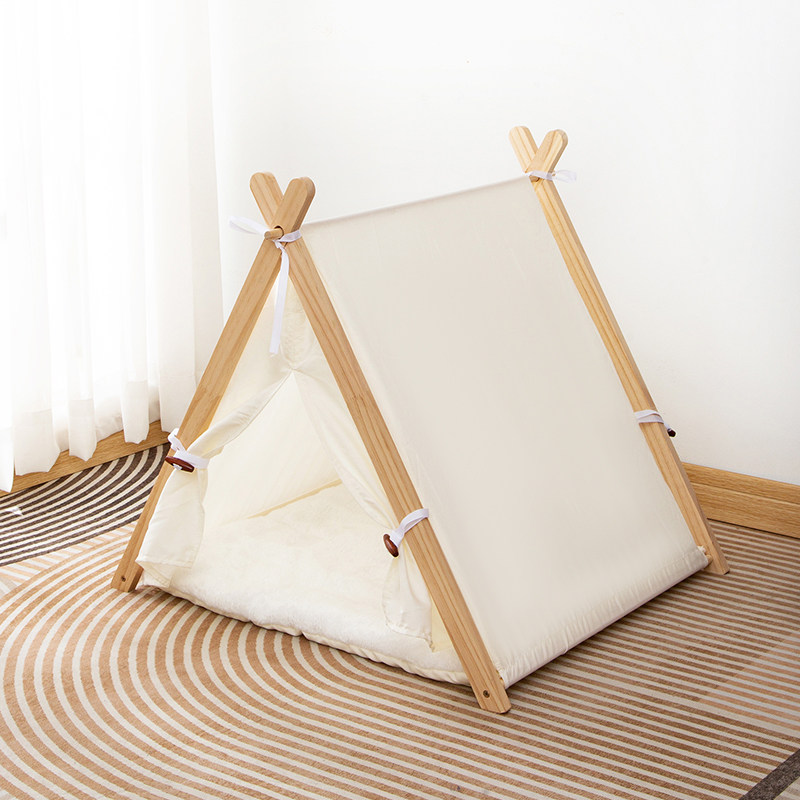 猫窝狗窝宠物帐篷四季通用保暖宠物窝封闭式实木猫产房狗床可拆洗,淘宝优惠券,粉丝福利购,淘宝优惠卷