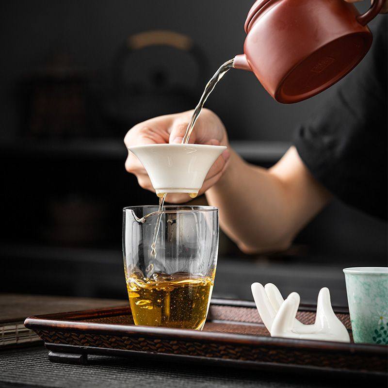 创意白瓷手托茶漏茶滤简约茶叶过滤网滤茶器超细不锈钢滤孔茶滤器,淘宝优惠券,粉丝福利购,淘宝优惠卷