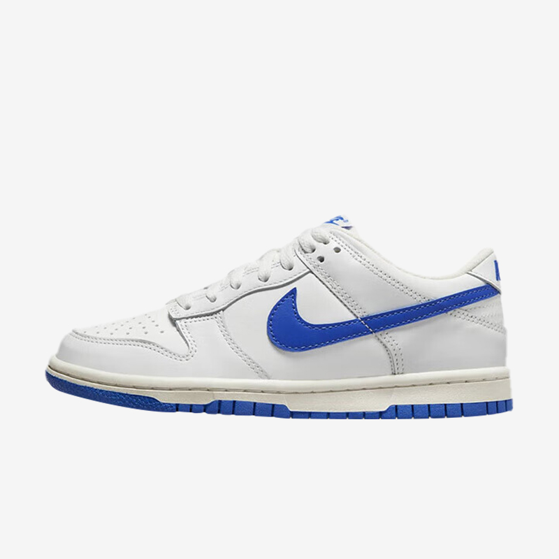 Nike/耐克 Dunk Low舒适百搭防滑 白蓝休闲运动板鞋DH9765-105 GS - 图3