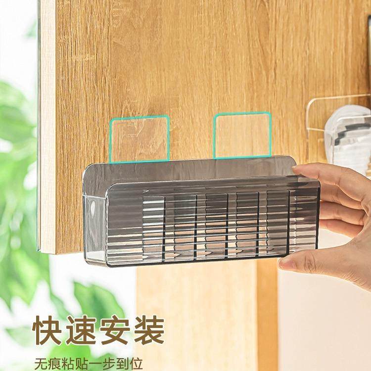 浴室镜柜透明收纳盒卫生间柜内壁挂窄款化妆品面膜口红墙上置物架,淘宝优惠券,粉丝福利购,淘宝优惠卷