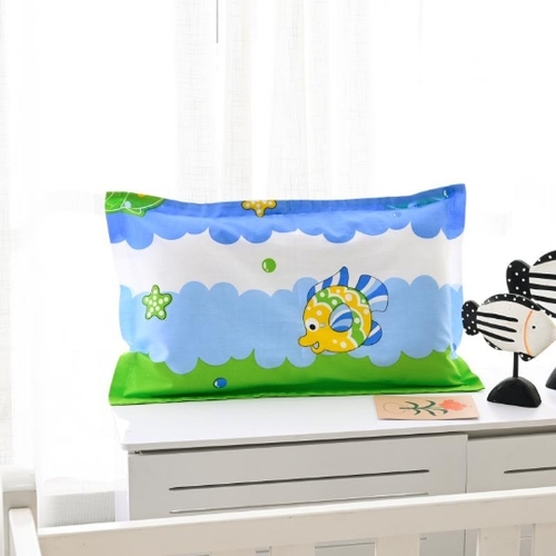 Kindergarten children's nap pillow cute cartoon pure cotton pillowcase with enlarged pillow core can be disassembled and washed students aged 3-6-12