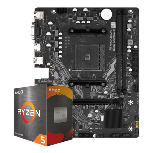 AMD锐龙R5 5600/5600X散片CPU搭微星 铭瑄B450M B550M D4主板套装 - 图2