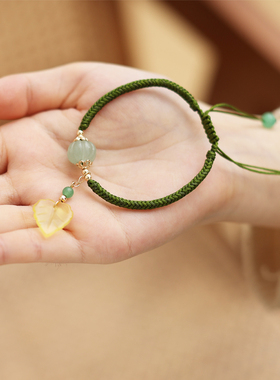 纯然女玛瑙文艺古风手链