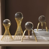 Стеклянный художественный декор ручной работы для гостиной для офиса, домашний декор