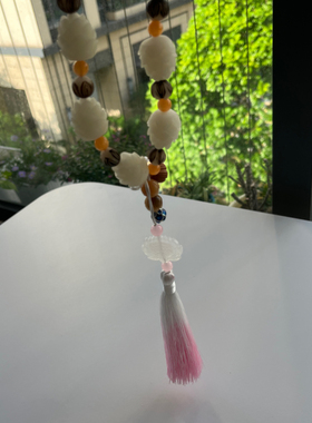  国风莲花文玩车载挂饰