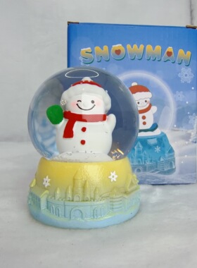 哈尔滨雪人水晶球音乐长廊大雪人哈尔滨伴手礼文创纪念品