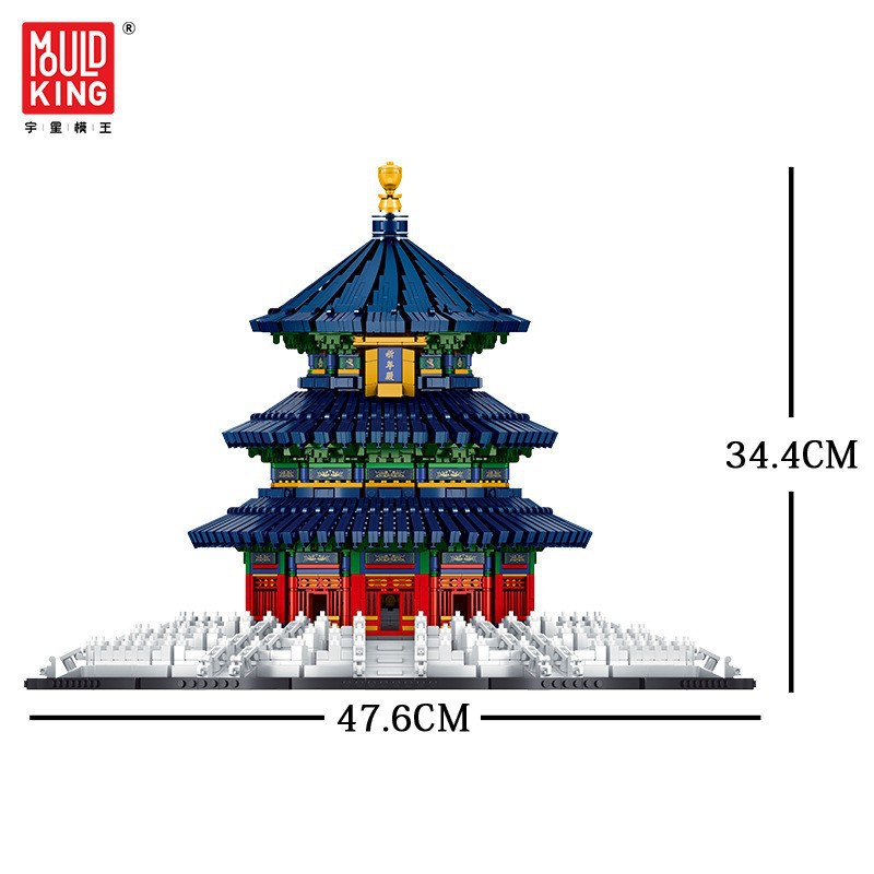 宇星模王22009天坛祈年殿中国风街景成人积木高难度拼装模型玩具 - 图3