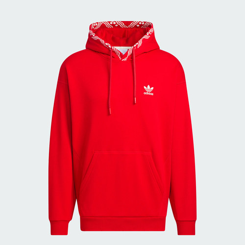 Adidas/阿迪达斯正品三叶草男女联名款新年连帽卫衣IX4217 - 图2