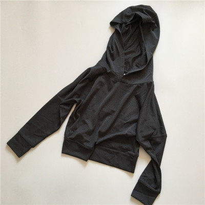 Полая красивая быстросохнущая блузка для бега на спине, толстовка для фитнеса