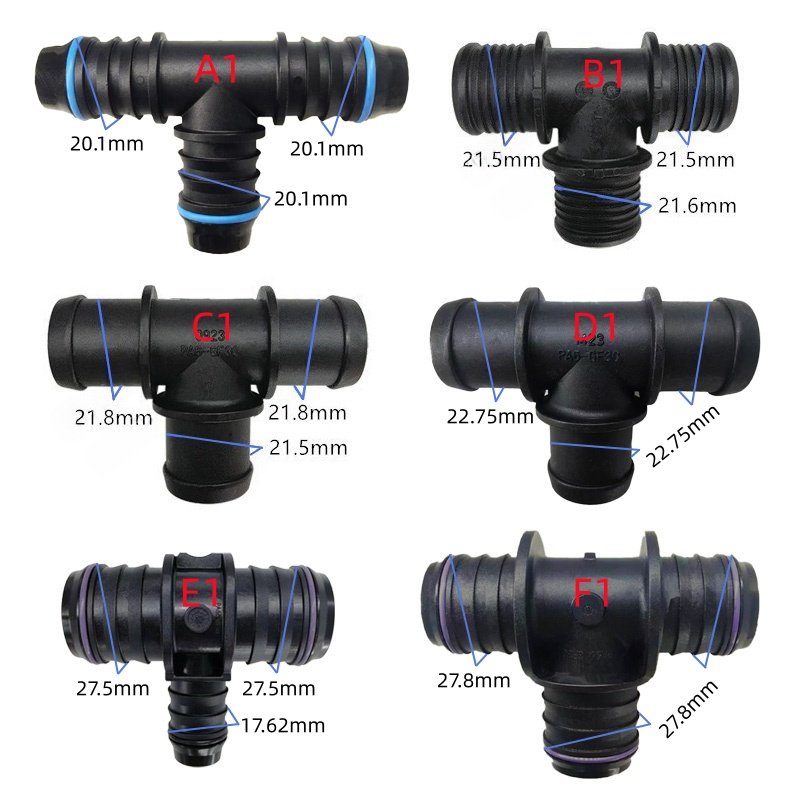 ID6 ID8 ID14原装等径变径3T型 三通尼龙管汽车燃油管橡胶管接头,淘宝优惠券,粉丝福利购,淘宝优惠卷