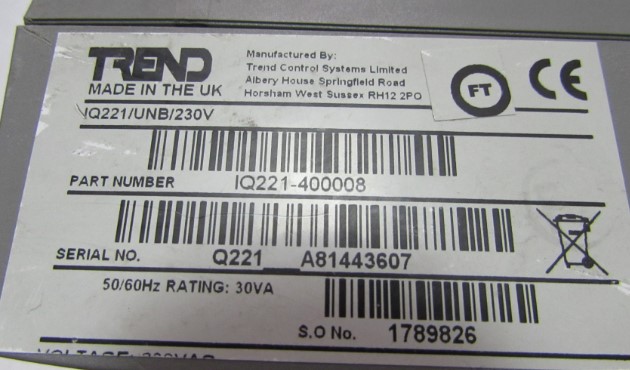 TRBND [ IQ221/UNB/230V 有3台一台重量1·1公斤 17-2议价 - 图1