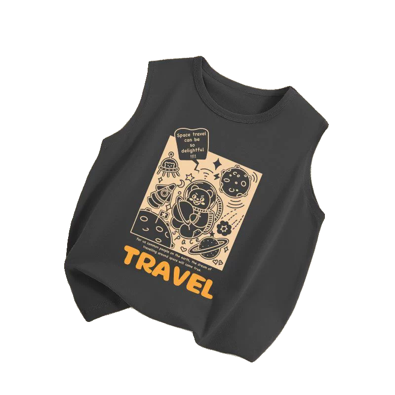 男童背心2024新款夏款中大童无袖t恤儿童夏季薄款外穿男孩坎肩潮,淘宝优惠券,粉丝福利购,淘宝优惠卷