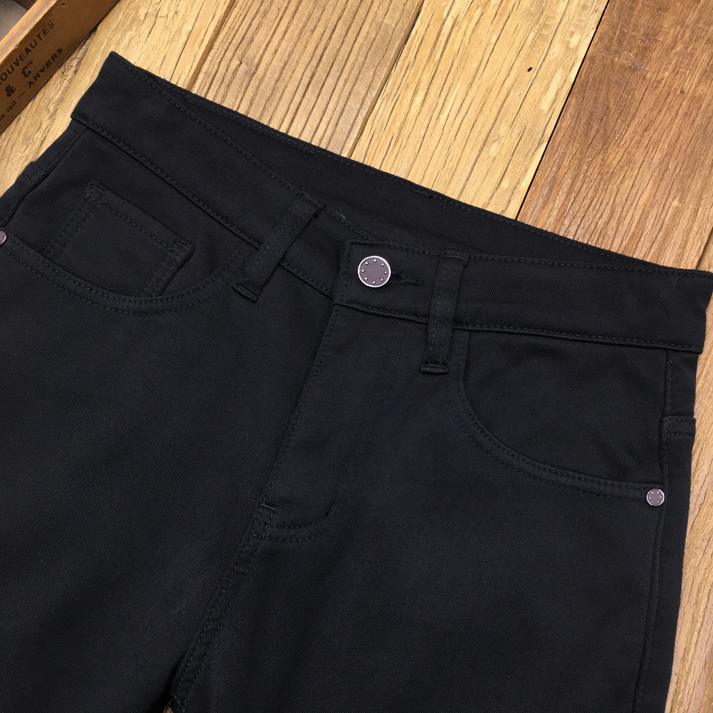 黑色牛仔裤男款冬季薄绒保暖高端休闲弹力修身小脚纯黑磨毛九分裤,淘宝优惠券,粉丝福利购,淘宝优惠卷