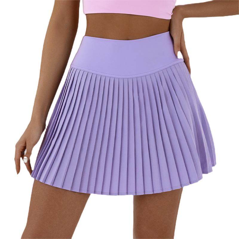 运动百褶裙防走光假两件高腰跑步瑜伽短裙羽毛球半身裙网球裙新品,淘宝优惠券,粉丝福利购,淘宝优惠卷