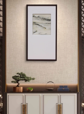 中式山水画天然大理石画玄关现代装饰画卧室客厅书房挂画挂屏