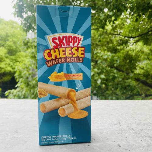 skippy cheese原装进口四季宝芝士味黑巧克力味夹心卷夹心饼干 - 图2