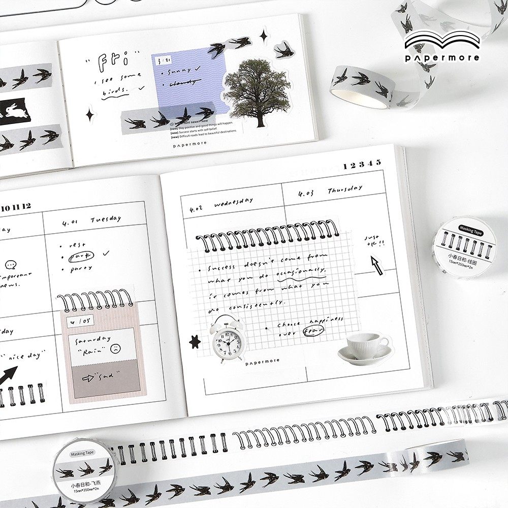 PaperMore小春日和和纸胶带特油盐系可爱手帐本diy笔记本装饰贴画,淘宝优惠券,粉丝福利购,淘宝优惠卷