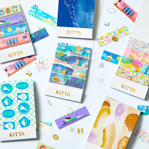 日本 Kingjim 锦宫kitta便携贴纸Hitotoki第15弹手帐胶带日系索引 - 图0