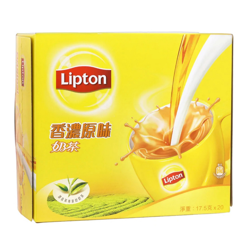 港版Lipton立顿金装倍醇奶茶香浓原味港式风味奶茶冲饮品冷热皆可-图2