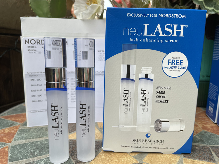 美国采购 neu LASH睫毛眉毛滋养精华液3.2ml*2  套装可拆卖 - 图0