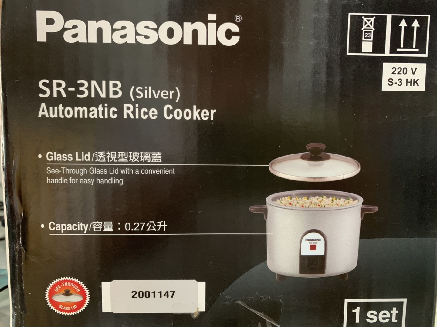 正品进口日本Panasonic/松下SR-3NB小型电饭煲一人用量迷你电饭锅