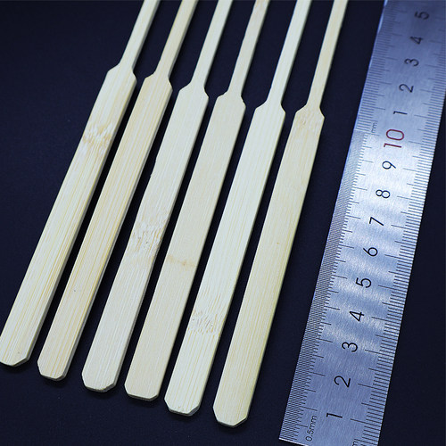 网红奶皮子糖葫芦串签山楂大串水果签球拍签专用长30cm扁签商用 - 图1