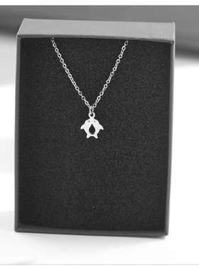 个性银白色幽灵项链ins甜酷创意嘻哈少女小众简约新款百搭链情侣