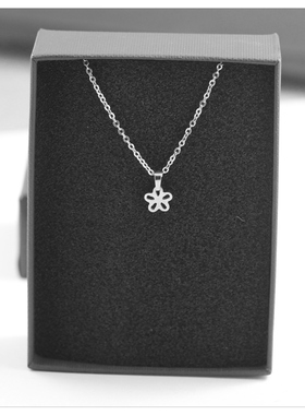 迷你小花项链短款吊坠玫瑰金彩金锁骨链女韩版装饰品创意生日礼物