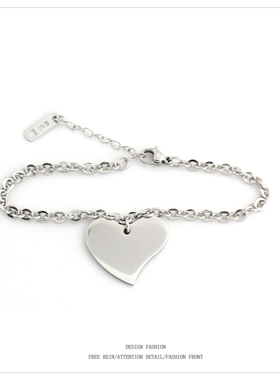 洗不掉色夸张大心手链轻奢小众精致2024年新款闺蜜手饰手链女夏