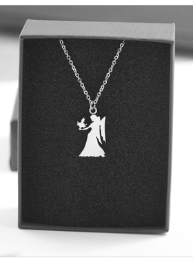 日韩个性拿火女孩项链女高级感轻奢小众锁骨链气质简约颈链配饰品