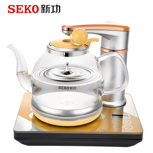 Seko/新功N62全自动上水电热水壶泡茶炉茶具套装电水壶玻璃烧水壶