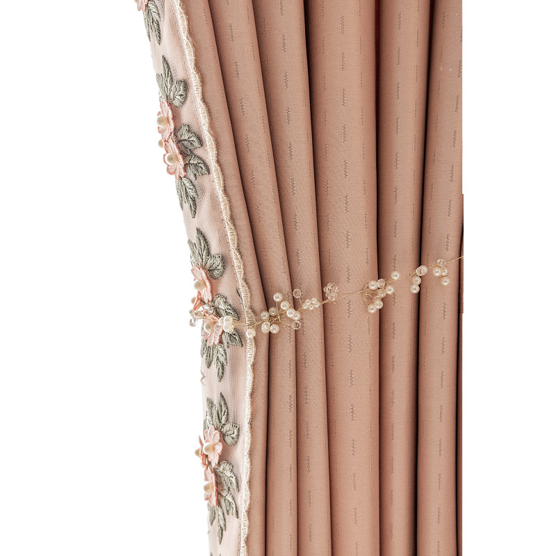 定制窗帘简约现代客厅新款全遮光轻奢法式花边女孩卧室飘窗成品帘,淘宝优惠券,粉丝福利购,淘宝优惠卷