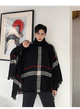 披肩头套民族风斗篷男女防晒棉麻